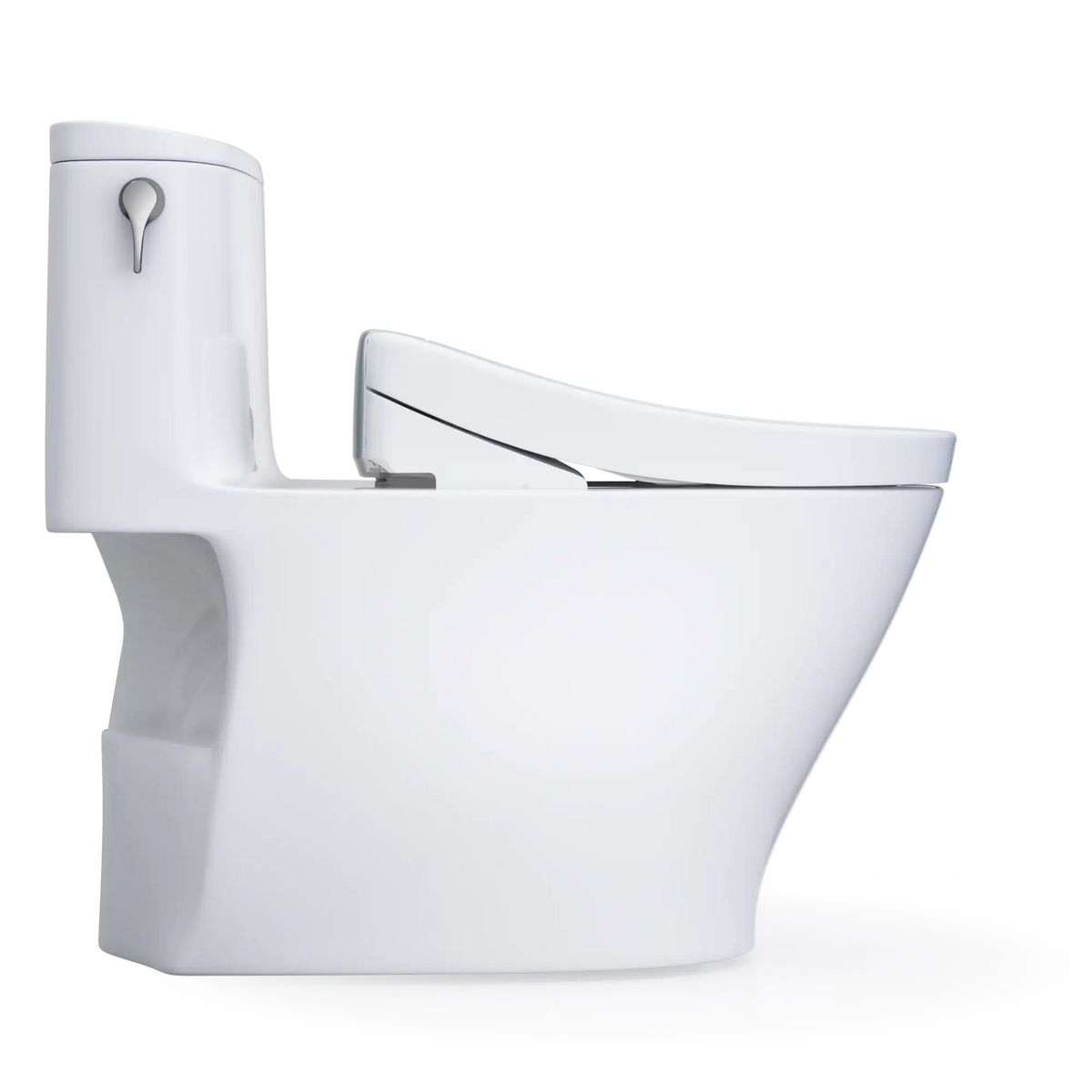 TOTO Nexus WASHLET+ S5 Two-Piece Elongated 1.0 GPF Universal Height Toilet with CEFIONTECT MW6423446CUFG#01