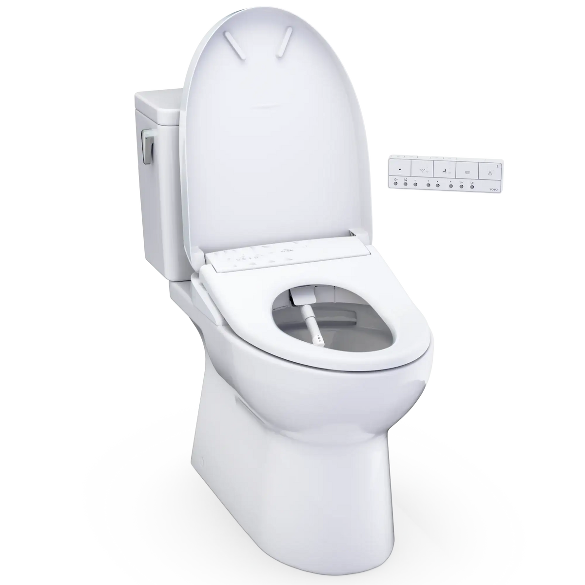 TOTO Glaston 1G WASHLET+ S7 Two-Piece Elongated 1.0 GPF Universal Height Toilet MW4724726CUFG#01