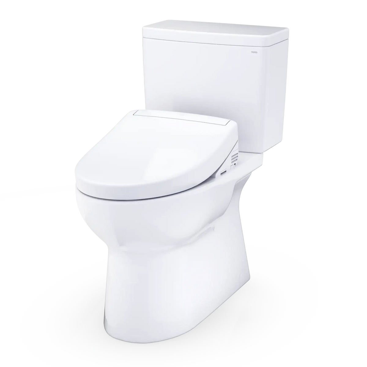 TOTO Glaston 1G WASHLET+ S5 Two-Piece Elongated 1.0 GPF Universal Height Toilet MW4723446CUFG#01