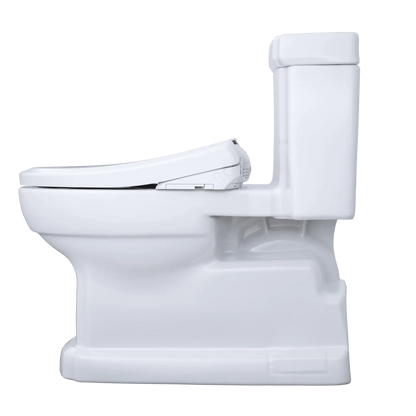 TOTO Eco Guinevere 1.28 GPF One-Piece Universal Height Toilet with S7 Classic Bidet Seat MW9744724CEFG#01
