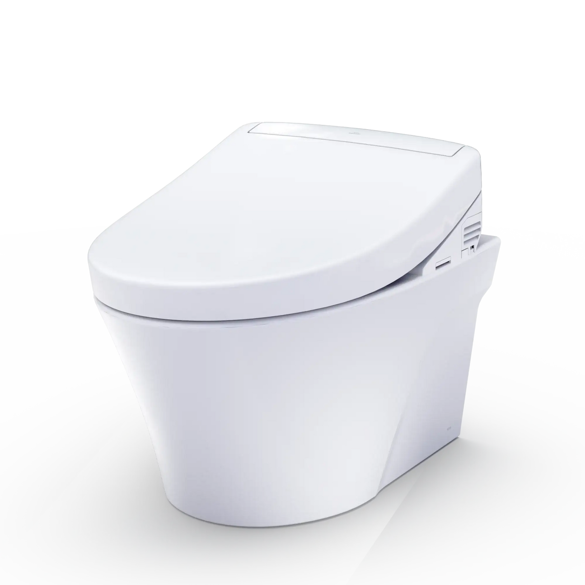 TOTO AP Wall-Hung Toilet and WASHLET S5 and DuoFit In-Wall 0.9 and 1.28 GPF Dual-Flush Tank System, Matte Silver CWT4263446CMFG#MS