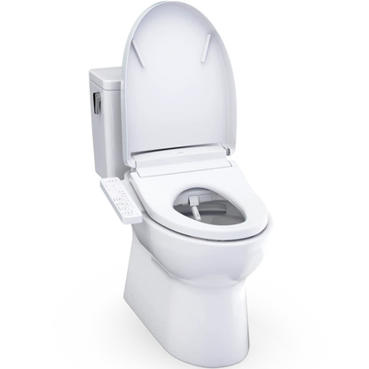 TOTO Glaston 1G WASHLET+ S2 Two-Piece Elongated 1.0 GPF Universal Height Toilet MW4723346CUFG#01