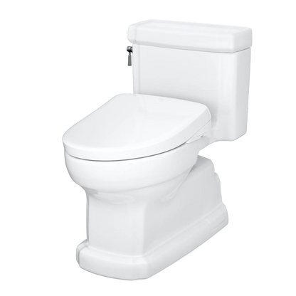 TOTO Eco Guinevere 1.28 GPF One-Piece Universal Height Toilet and S7A Classic Bidet Seat MW9744734CEFG#01