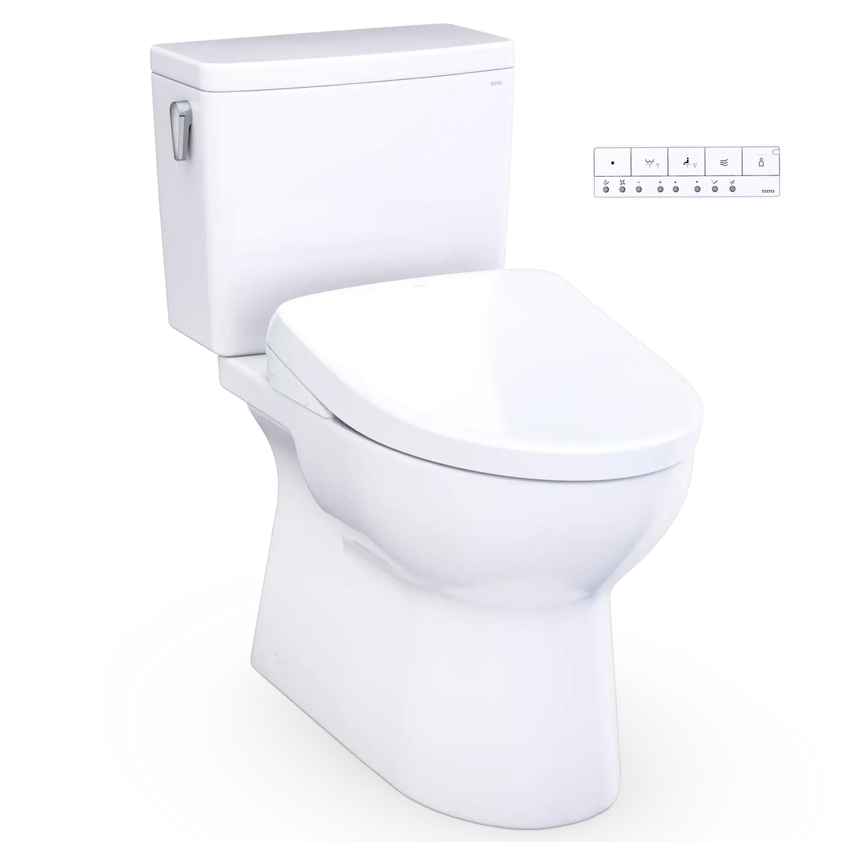 TOTO Glaston 1G WASHLET+ S7A Two-Piece Elongated 1.0 GPF Universal Height Toilet MW4724736CUFG#01