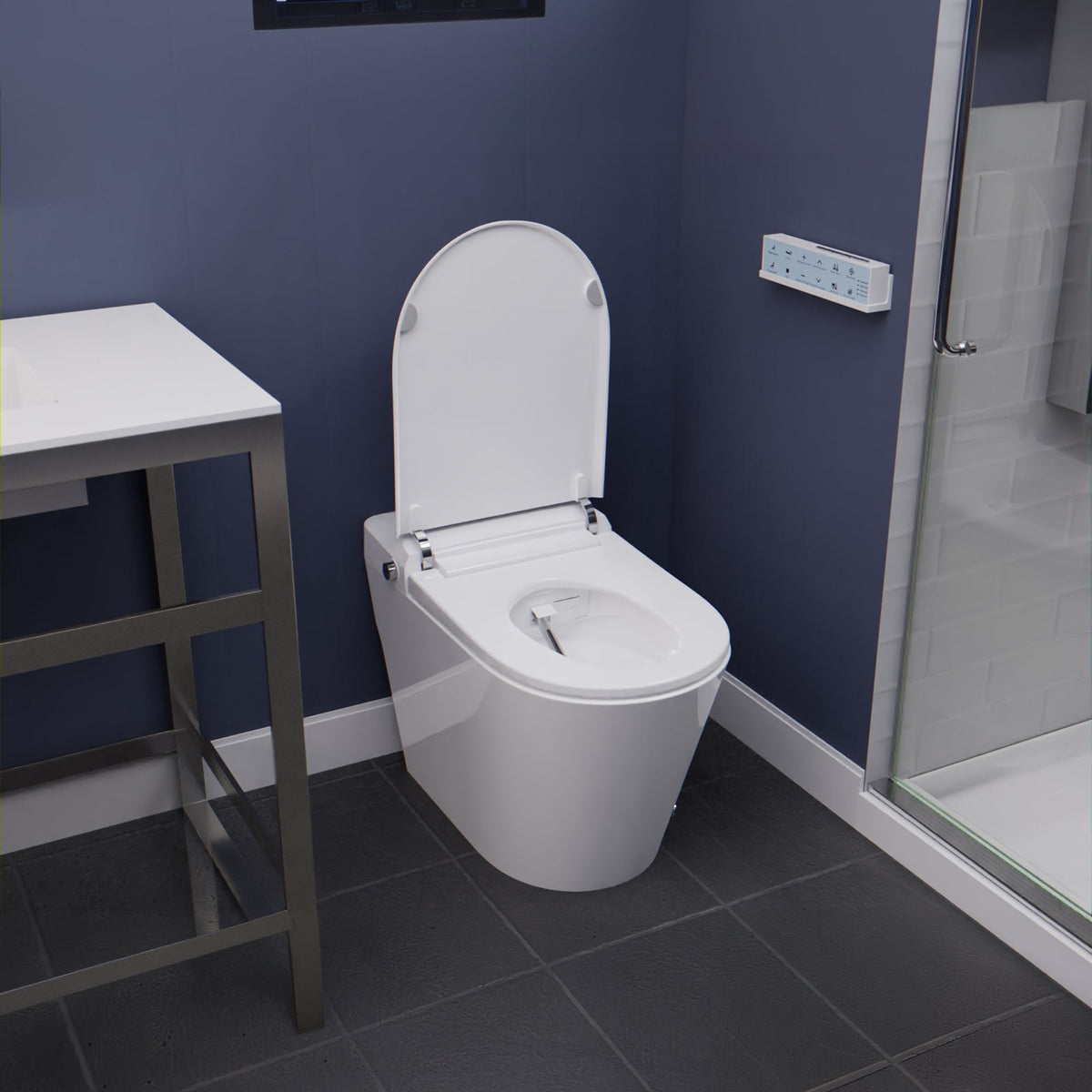 ANZZI ENVO Echo Smart Bidet Toilet - White Lifestyle