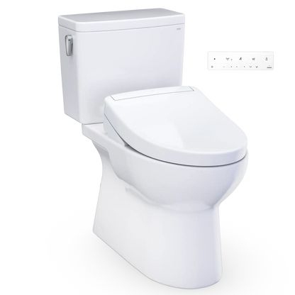 TOTO Glaston 1G WASHLET+ S5 Two-Piece Elongated 1.0 GPF Universal Height Toilet MW4723446CUFG#01