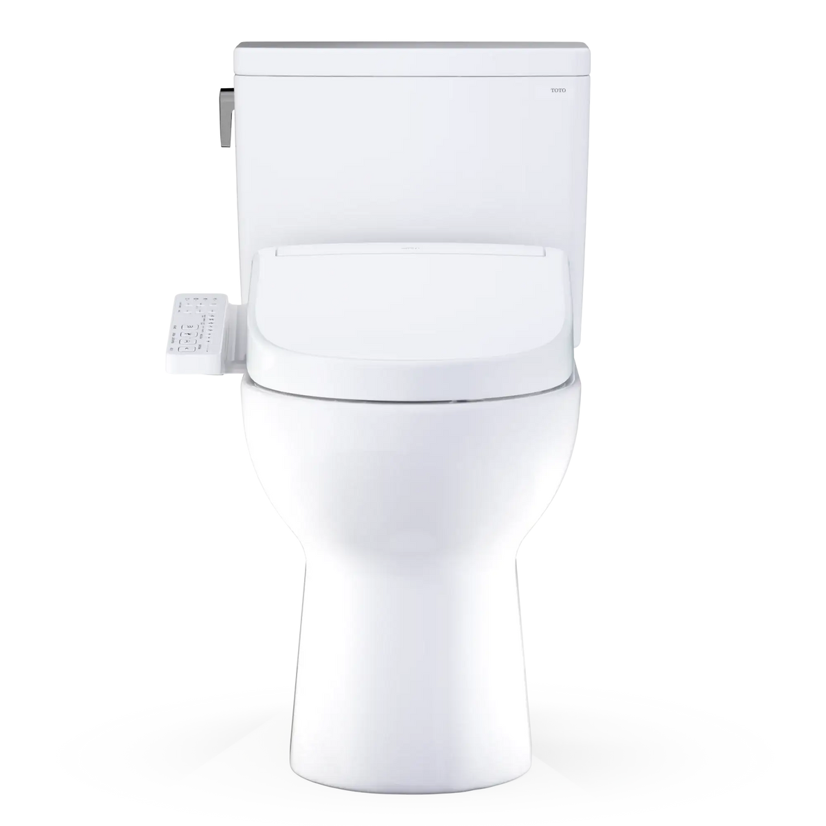 TOTO Glaston 1G WASHLET+ S2 Two-Piece Elongated 1.0 GPF Universal Height Toilet MW4723346CUFG#01