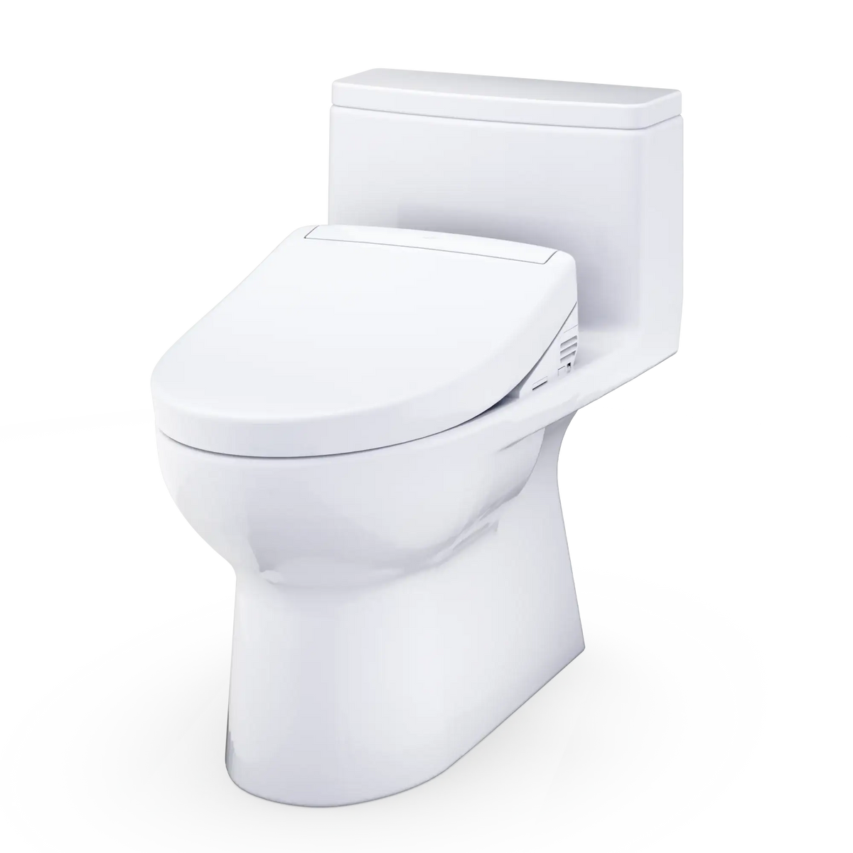TOTO Redington WASHLET+ S5 One-Piece Elongated 1.28 GPF Universal Height Toilet MW6723446CEFG#01